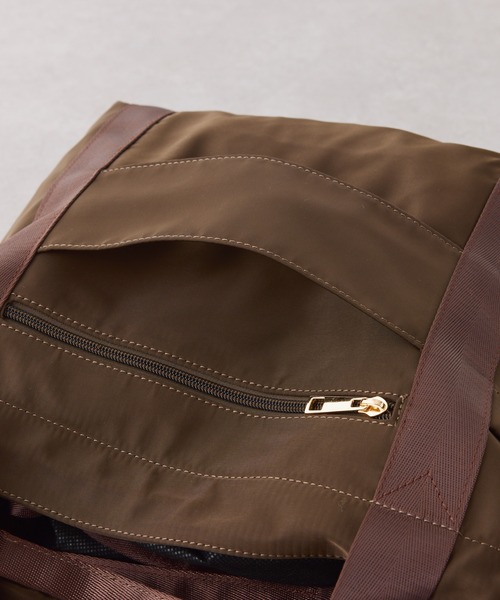 PAPILLONNER（パピヨネ）の「PAPILLONNER/撥水10ポケットトート/強撥水/新色追加（トートバッグ・レディース・ブラック/ダークブラウン/ベージュ・FREE）」の11枚目の写真