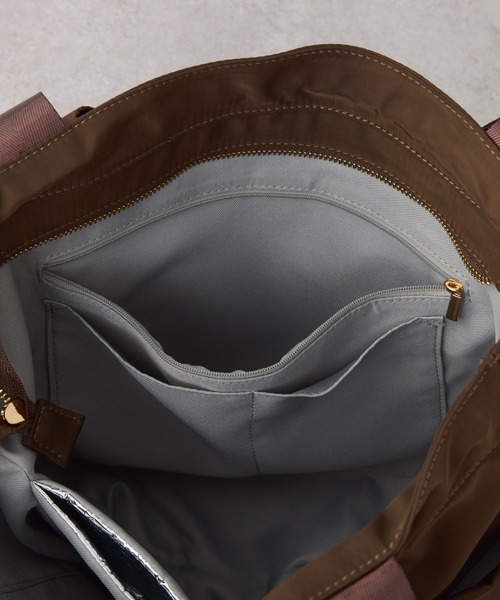 PAPILLONNER（パピヨネ）の「PAPILLONNER/撥水10ポケットトート/強撥水/新色追加（トートバッグ・レディース・ブラック/ダークブラウン/ベージュ・FREE）」の17枚目の写真