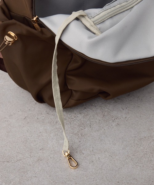 PAPILLONNER（パピヨネ）の「PAPILLONNER/撥水10ポケットトート/強撥水/新色追加（トートバッグ・レディース・ブラック/ダークブラウン/ベージュ・FREE）」の18枚目の写真