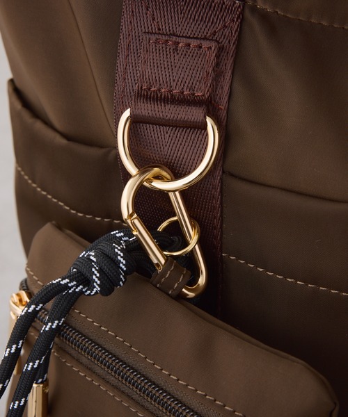 PAPILLONNER（パピヨネ）の「PAPILLONNER/撥水10ポケットトート/強撥水/新色追加（トートバッグ・レディース・ブラック/ダークブラウン/ベージュ・FREE）」の22枚目の写真