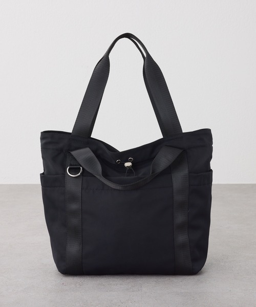 PAPILLONNER（パピヨネ）の「PAPILLONNER/撥水10ポケットトート/強撥水/新色追加（トートバッグ・レディース・ブラック/ダークブラウン/ベージュ・FREE）」の4枚目の写真