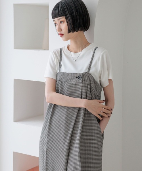 LOWRYS FARM（ローリーズファーム）の「ＴＲキャミサロペ　 455471（サロペット/オーバーオール・レディース・ブラウン/その他/チャコールグレー・FREE）」の22枚目の写真