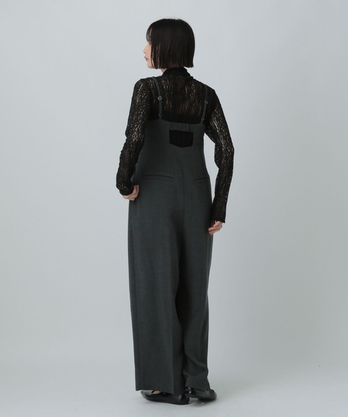 LOWRYS FARM（ローリーズファーム）の「ＴＲキャミサロペ　 455471（サロペット/オーバーオール・レディース・ブラウン/その他/チャコールグレー・FREE）」の13枚目の写真