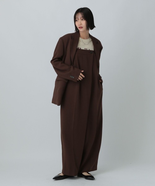 LOWRYS FARM（ローリーズファーム）の「ＴＲキャミサロペ　 455471（サロペット/オーバーオール・レディース・ブラウン/その他/チャコールグレー・FREE）」の16枚目の写真