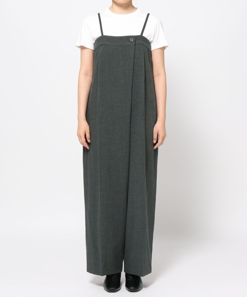 LOWRYS FARM（ローリーズファーム）の「ＴＲキャミサロペ　 455471（サロペット/オーバーオール・レディース・ブラウン/その他/チャコールグレー・FREE）」の18枚目の写真