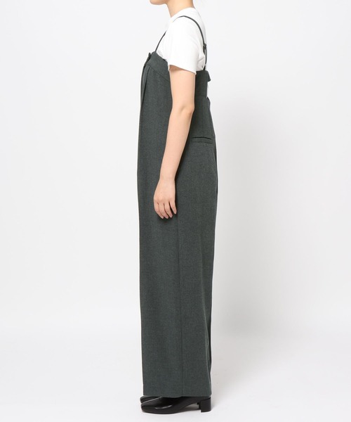 LOWRYS FARM（ローリーズファーム）の「ＴＲキャミサロペ　 455471（サロペット/オーバーオール・レディース・ブラウン/その他/チャコールグレー・FREE）」の7枚目の写真