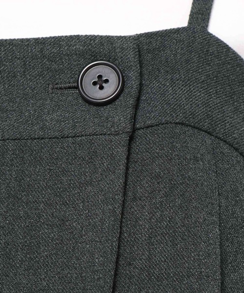 LOWRYS FARM（ローリーズファーム）の「ＴＲキャミサロペ　 455471（サロペット/オーバーオール・レディース・ブラウン/その他/チャコールグレー・FREE）」の6枚目の写真