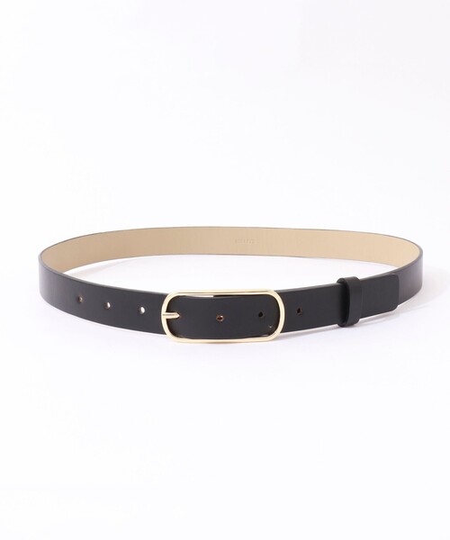 NOLLEY’S（ノーリーズ）の「オーバルベルト（ベルト・レディース・キャメル/ブラック・1/2）」の2枚目の写真