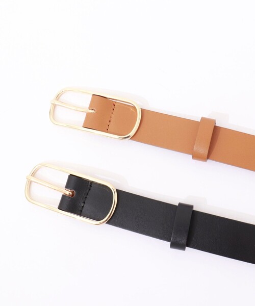 NOLLEY’S（ノーリーズ）の「オーバルベルト（ベルト・レディース・キャメル/ブラック・1/2）」の7枚目の写真