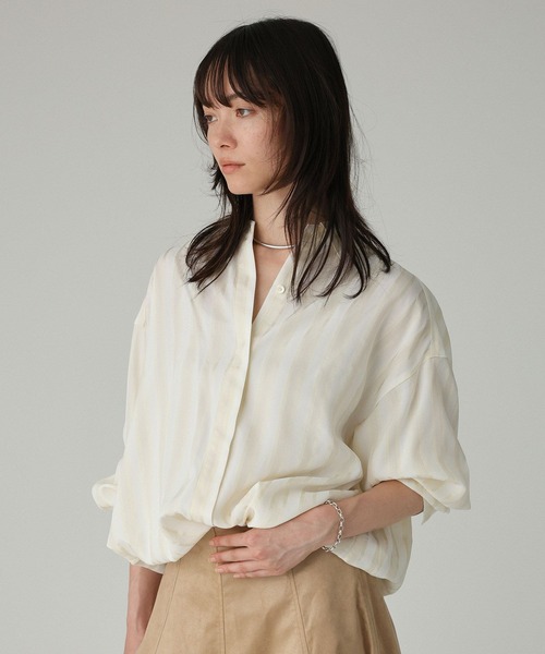 キュプラストライプシャツ（シャツ/ブラウス）｜BABYLONE（バビロン  