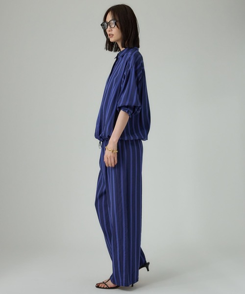 BABYLONE(バビロン)の「キュプラストライプシャツ(シャツ/ブラウス・レディース・イエロー/ブルー・フリー)」の21枚目の写真