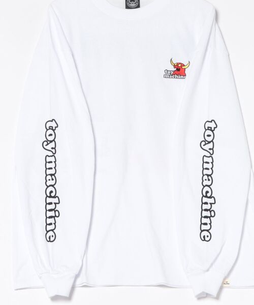 TOY　MACHINE（トイ　マシーン）の「TOY MACHINE/トイマシーン 長袖 Tシャツ ロンT バックプリント 袖プリント ロゴ オーバーサイズ BW CHARCTERS LONG TEE MTMFFLT2（Tシャツ/カットソー・メンズ・ホワイト/ブラック/イエロー・XL/L/M）」の5枚目の写真