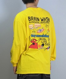 TOY　MACHINE | TOY MACHINE/トイマシーン 長袖 Tシャツ ロンT バックプリント 袖プリント ロゴ オーバーサイズ BW CHARCTERS LONG TEE MTMFFLT2(Tシャツ/カットソー)
