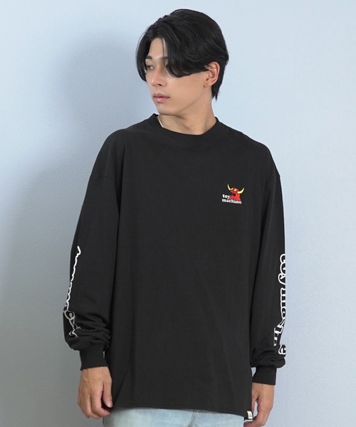 TOY　MACHINE（トイ　マシーン）の「TOY MACHINE/トイマシーン 長袖 Tシャツ ロンT バックプリント 袖プリント ロゴ オーバーサイズ BW CHARCTERS LONG TEE MTMFFLT2（Tシャツ/カットソー・メンズ・ホワイト/ブラック/イエロー・XL/L/M）」の11枚目の写真
