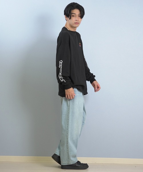 TOY　MACHINE（トイ　マシーン）の「TOY MACHINE/トイマシーン 長袖 Tシャツ ロンT バックプリント 袖プリント ロゴ オーバーサイズ BW CHARCTERS LONG TEE MTMFFLT2（Tシャツ/カットソー・メンズ・ホワイト/ブラック/イエロー・XL/L/M）」の16枚目の写真