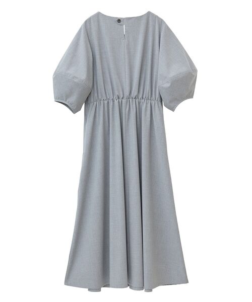 YECCA VECCA（イェッカヴェッカ）の「【UVカット/接触冷感】ボリュームスリーブタックワンピース（ワンピース・レディース・ネイビー/ライトグレー・FREE）」の22枚目の写真