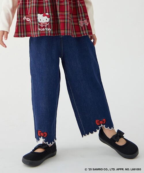 セール】【ハローキティ×ANY KIDS】デニムワイドパンツ（その他パンツ