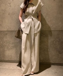 Aelina（エリナ）の「ベルト付きボタンダウンセットアップ（セットアップ）」