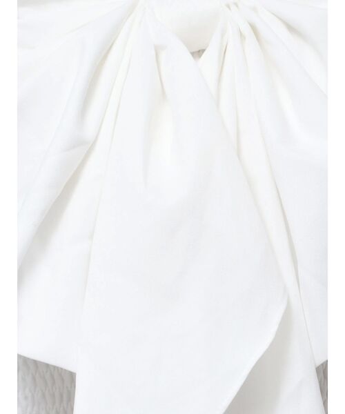 GYDA（ジェイダ）の「ビジューストーンストラップ2WAYリボンブラウス（シャツ/ブラウス・レディース・オフホワイト/ブラック・FREE）」の19枚目の写真