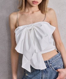 GYDA | ビジューストーンストラップ2WAYリボンブラウス(シャツ/ブラウス)