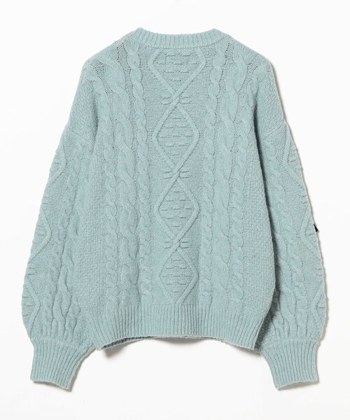 リボン ケーブルニット プルオーバー（ニット/セーター）｜CAROLINA