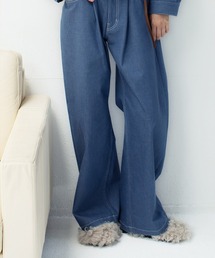 leinwande】Switch Cut Straight Denim（デニムパンツ）｜leinwande