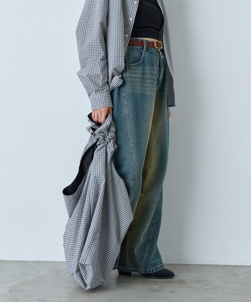 WHIMSIC（ウィムジック）の「【UNISEX/2サイズ展開】ツイストシームデニムパンツ（デニムパンツ・メンズ・ブルー/インディゴブルー・2/1）」の19枚目の写真