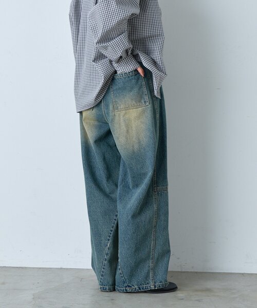 WHIMSIC（ウィムジック）の「【UNISEX/2サイズ展開】ツイストシームデニムパンツ（デニムパンツ・メンズ・ブルー/インディゴブルー・2/1）」の20枚目の写真