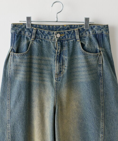 WHIMSIC（ウィムジック）の「【UNISEX/2サイズ展開】ツイストシームデニムパンツ（デニムパンツ・メンズ・ブルー/インディゴブルー・2/1）」の4枚目の写真
