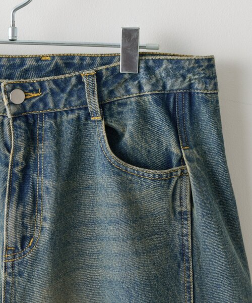 WHIMSIC（ウィムジック）の「【UNISEX/2サイズ展開】ツイストシームデニムパンツ（デニムパンツ・メンズ・ブルー/インディゴブルー・2/1）」の6枚目の写真