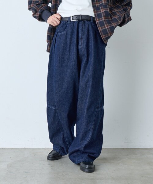 WHIMSIC（ウィムジック）の「【UNISEX/2サイズ展開】ツイストシームデニムパンツ（デニムパンツ・メンズ・ブルー/インディゴブルー・2/1）」の13枚目の写真