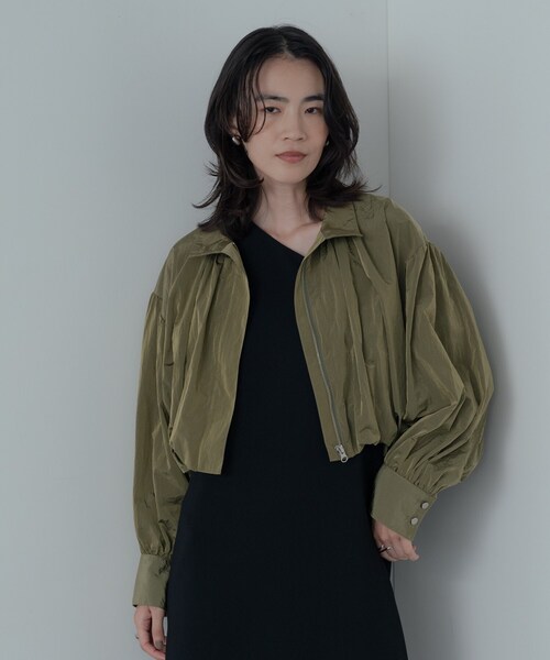 GALLEST（ギャレスト）の「バルーンナイロンブルゾン（ブルゾン・レディース・オリーブ/ブラック・34/38）」の5枚目の写真