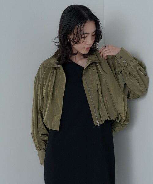 GALLEST（ギャレスト）の「バルーンナイロンブルゾン（ブルゾン・レディース・オリーブ/ブラック・34/38）」の6枚目の写真