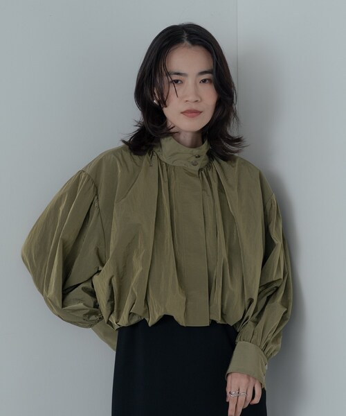 GALLEST（ギャレスト）の「バルーンナイロンブルゾン（ブルゾン・レディース・オリーブ/ブラック・34/38）」の12枚目の写真