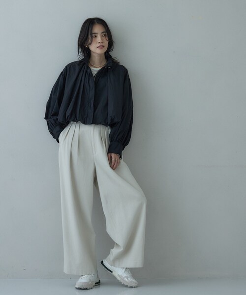 GALLEST（ギャレスト）の「バルーンナイロンブルゾン（ブルゾン・レディース・オリーブ/ブラック・34/38）」の14枚目の写真