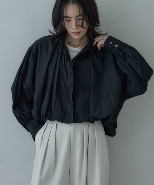 GALLEST（ギャレスト）の「バルーンナイロンブルゾン（ブルゾン・レディース・オリーブ/ブラック・34/38）」の2枚目の写真