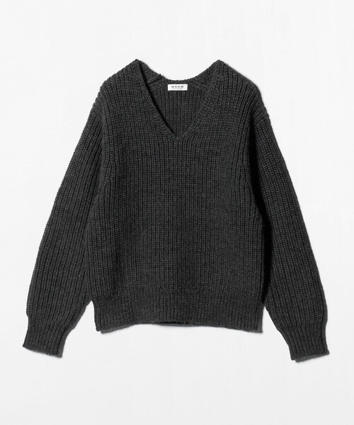 セール】＜MARW UNITED ARROWS＞Vネック アゼ ニットプルオーバー