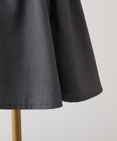 one after another NICE CLAUP(ワンアフターアナザーナイスクラップ)の「バックシャーリングミニワンピース(ワンピース・レディース・ブラウン系その他/ブラック系その他/杢グレー・FREE)」の4枚目の写真
