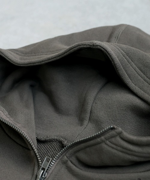 antiqua(アンティカ)の「裏毛Wジップパーカー(パーカー・レディース・グリーン系その他/杢グレー/ブラック・ONESIZE)」の22枚目の写真