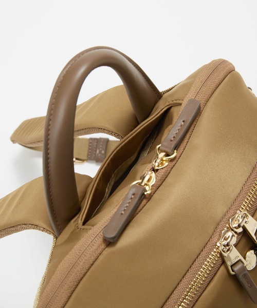 Breath TOPKAPI（ブレストプカピ）の「【Breath TOPKAPI】ナイロン 多機能リュック / 撥水 / PC対応（バックパック/リュック・レディース・ブラック/キャメル・FREE）」の16枚目の写真