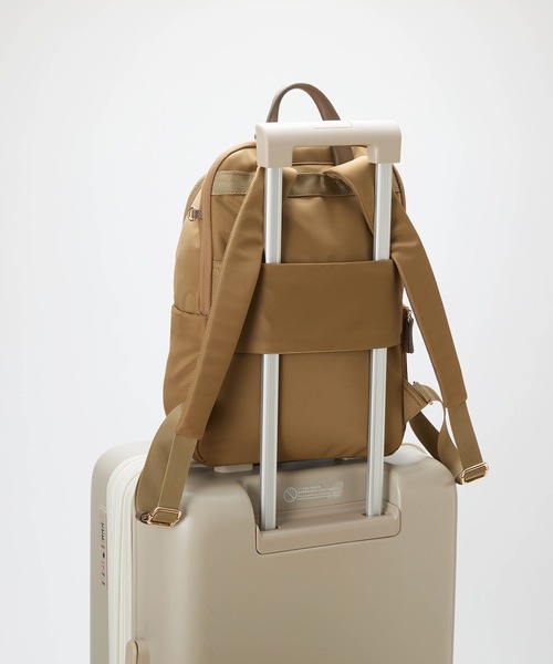 Breath TOPKAPI（ブレストプカピ）の「【Breath TOPKAPI】ナイロン 多機能リュック / 撥水 / PC対応（バックパック/リュック・レディース・ブラック/キャメル・FREE）」の19枚目の写真