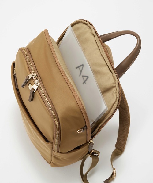 Breath TOPKAPI（ブレストプカピ）の「【Breath TOPKAPI】ナイロン 多機能リュック / 撥水 / PC対応（バックパック/リュック・レディース・ブラック/キャメル・FREE）」の21枚目の写真