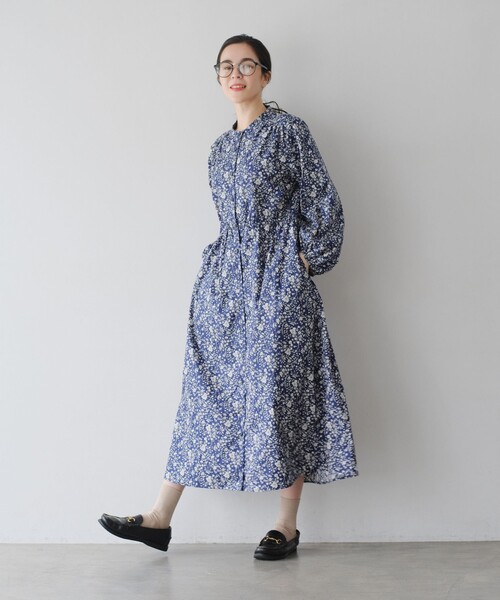 【新品】アフタヌーンティー　リバティプリント　ワンピース シャツワンピース/リバティプリント（ワンピース）｜Afternoon