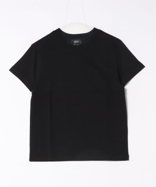 A.P.C.（アーペーセー）の「Standard APC 刺繍入りTシャツ（Tシャツ/カットソー・メンズ・ネイビー/ブラック/ホワイト・M/S/XS/XXS/XL/L）」の2枚目の写真