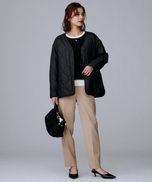 UNTITLED（アンタイトル）の「【キルトライナー付／アウトドア】3WAYマウンテンパーカー（ブルゾン・レディース・ベージュ/ブラック・50/48/46/44/42/04/03/02/01/00）」の10枚目の写真