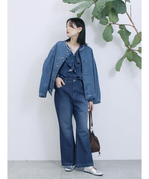 Samansa Mos2 blue(サマンサモスモスブルー)の「Vカットメリージェーン(ドレスシューズ・レディース・ブラック/モカ/シルバー・M/L)」の14枚目の写真