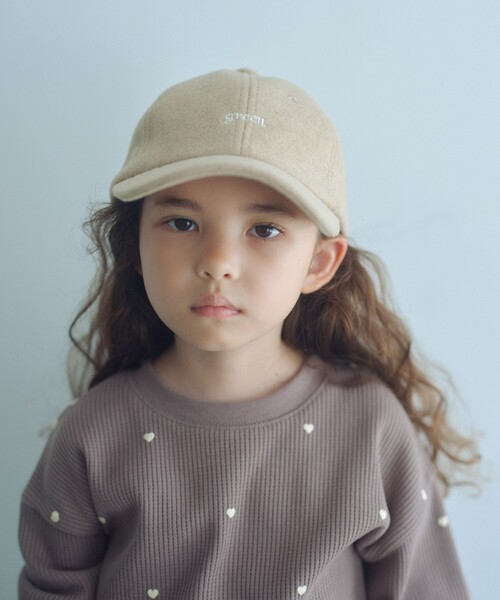 green label relaxing（グリーンレーベルリラクシング）の「green キャップ / CAP（キャップ・キッズ・ライトグレー/クリーム/ダークブラウン・FREE）」の3枚目の写真