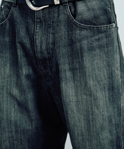 NVRFRGT（ネヴァーフォーゲット）の「別注 3D TWISTED  WIDELEG JEANS（デニムパンツ・メンズ・ブラック・2/1/3）」の12枚目の写真