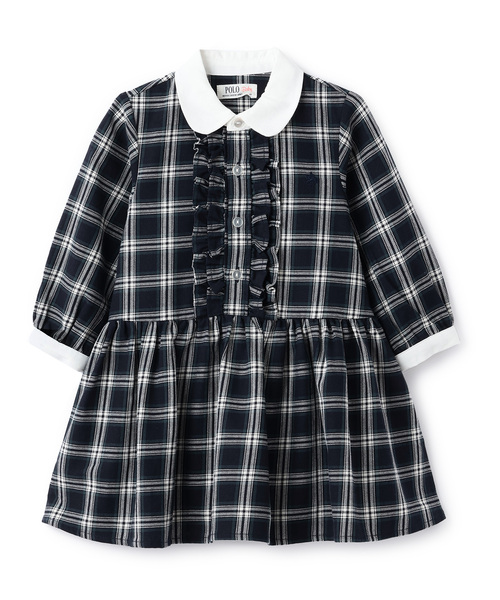 petit main(プティマイン)の「【POLO BCS】シャツワンピース(シャツワンピース・キッズ・ネイビー/ブルー/レッド・80cm/120cm/100cm/110cm/90cm/130cm)」の2枚目の写真