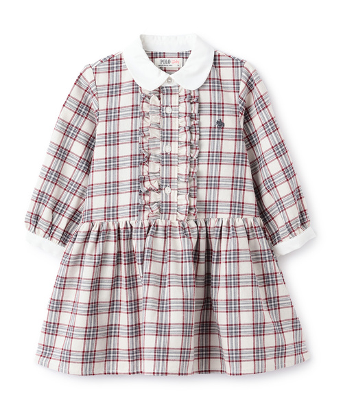 petit main(プティマイン)の「【POLO BCS】シャツワンピース(シャツワンピース・キッズ・ネイビー/ブルー/レッド・80cm/120cm/100cm/110cm/90cm/130cm)」の3枚目の写真